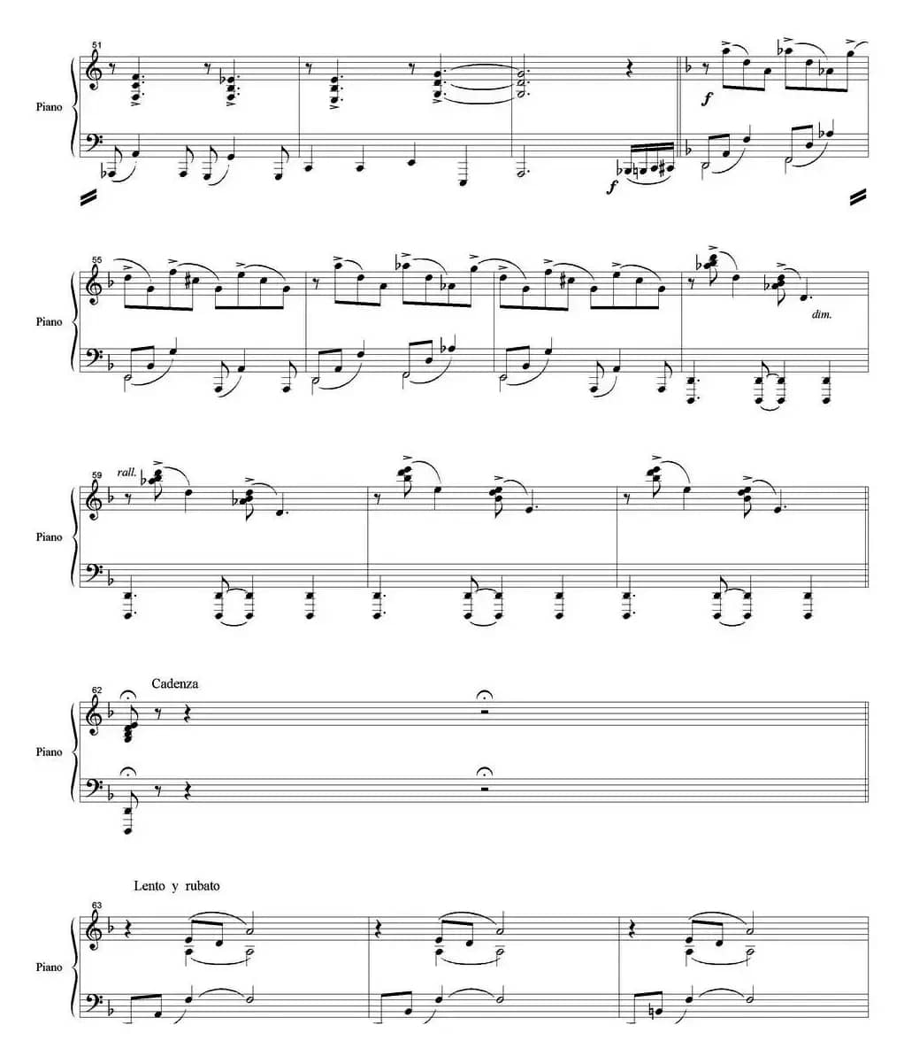 Ocehb（Autumn 秋天、钢琴伴奏分谱）