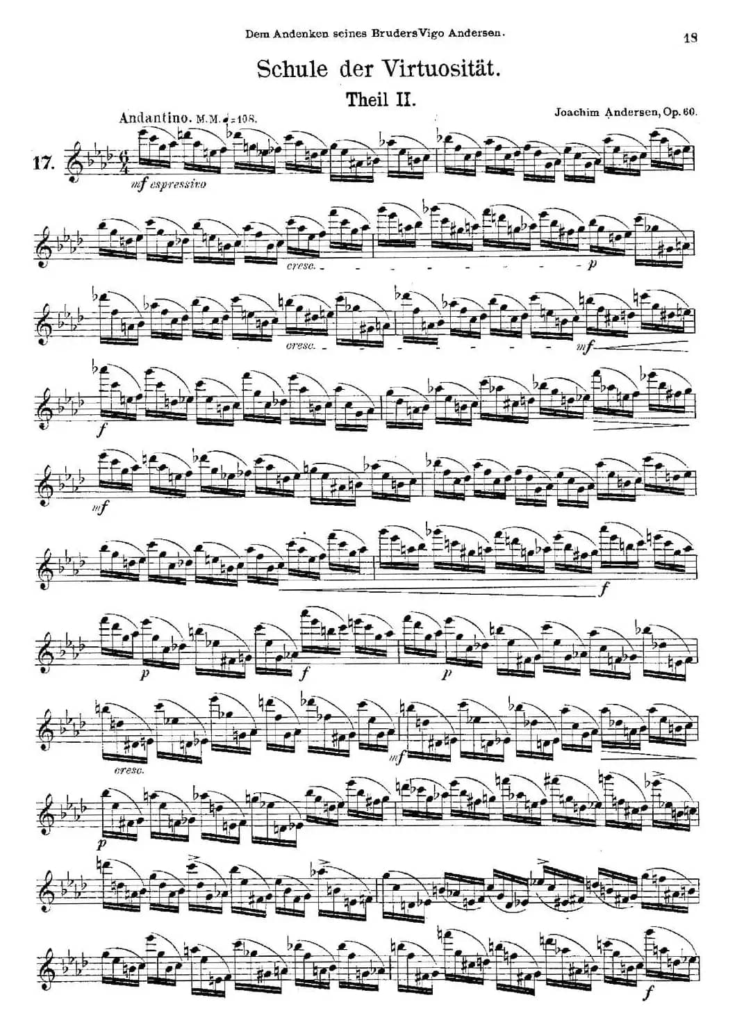 Schule der Virtuosität. Op. 60（17）