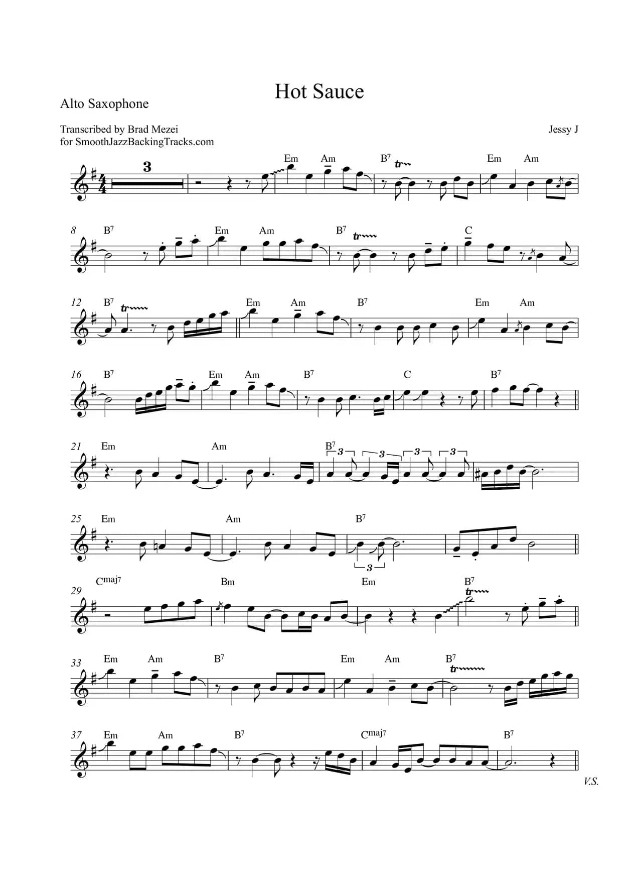 Hot Sauce（中音萨克斯）