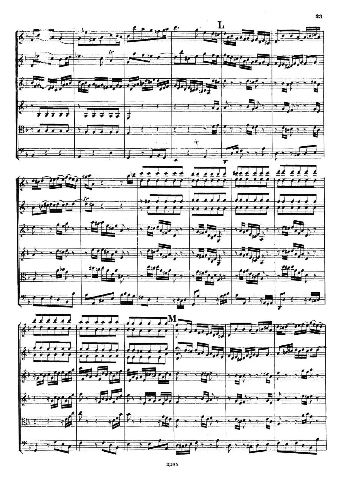 CONCERTO A DUE VIOLINI.（巴赫D小调二重协奏曲总谱）