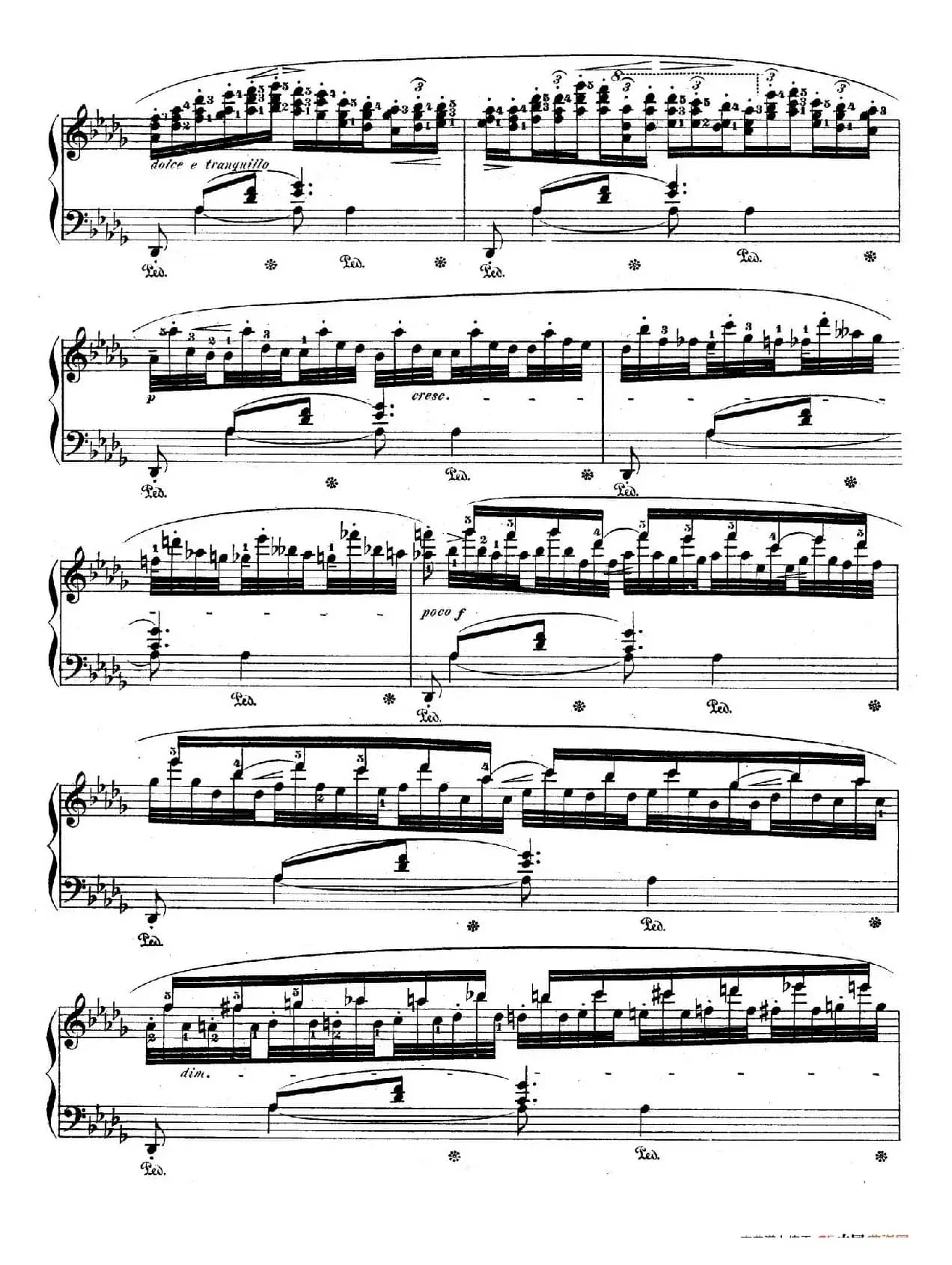 Berceuse in D-flat Major Op.57（降D大调摇篮曲）