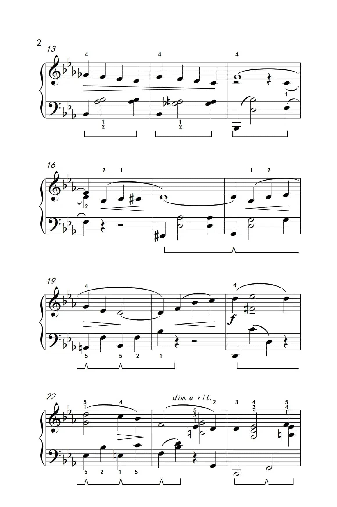 第二号协奏曲（约翰·汤普森 成人钢琴教程 第三册）