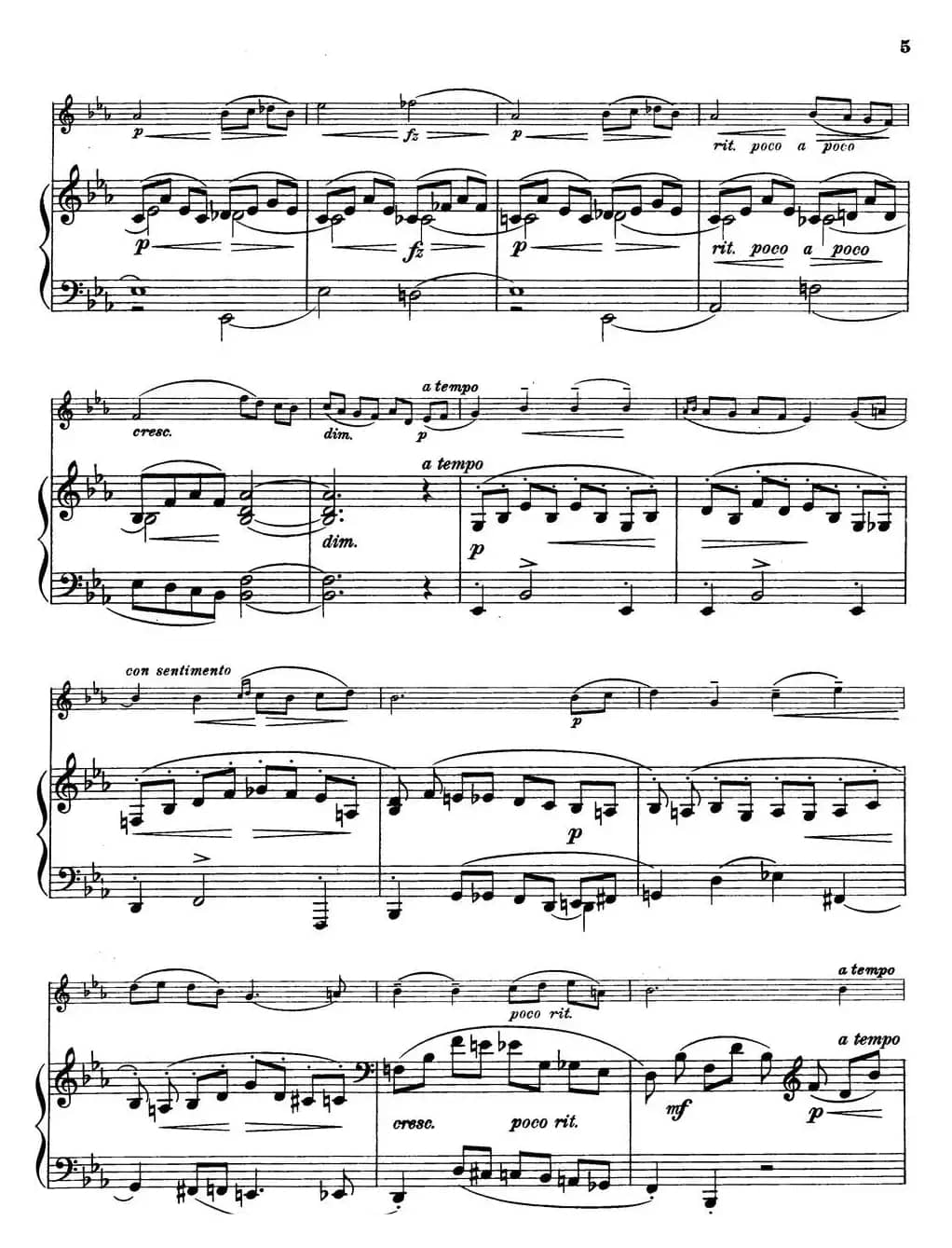 Nuit de Mai（小提琴+钢琴伴奏）