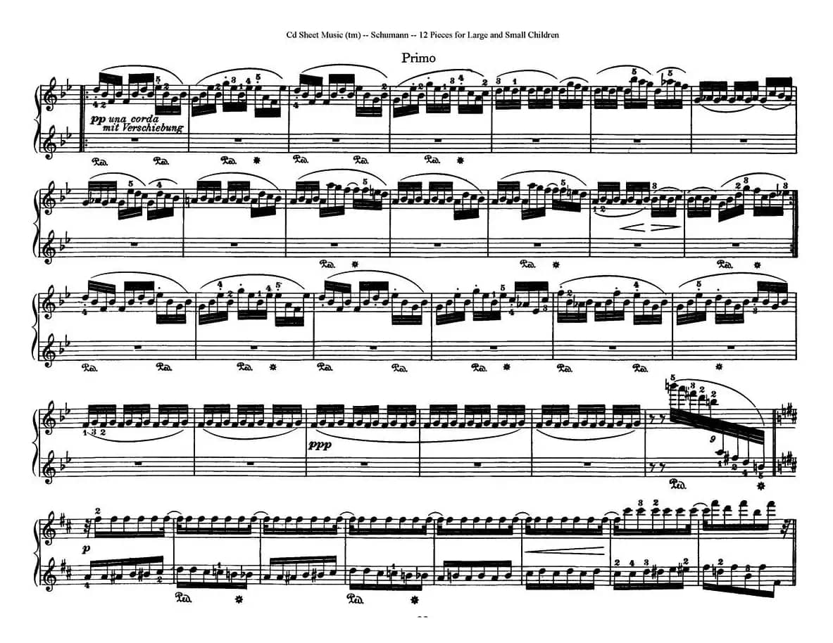 12首为孩子们而作的四手联弹曲 Op.85（四手联弹）（9）