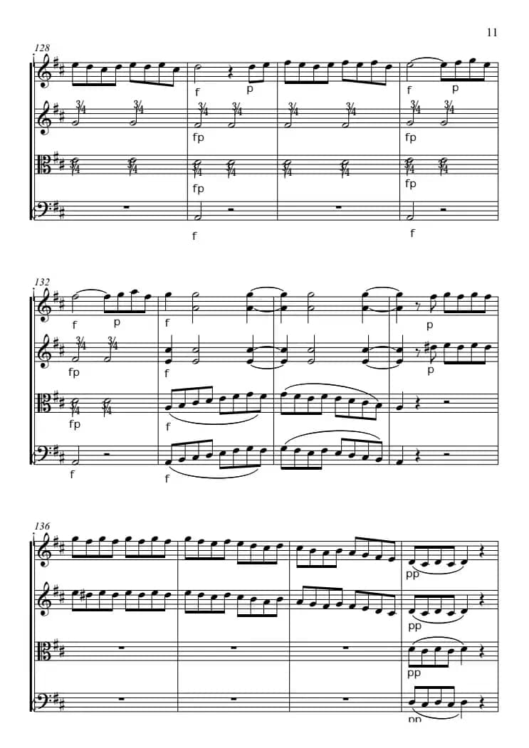 费加罗的婚礼（弦乐四重奏）