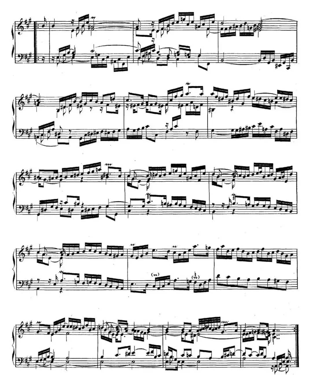 英国组曲No.1 巴赫 A大调 1st Suite BWV 806