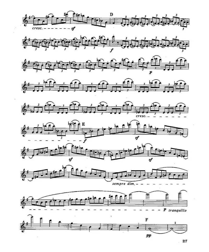 长笛九级考级曲谱（第四部分—4）