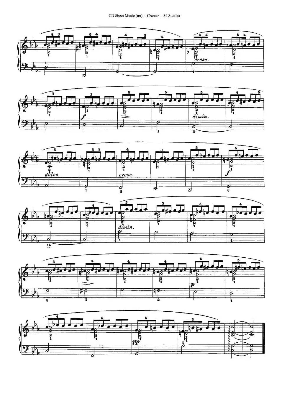 Cramer - 84 exercices（26—30）（克拉莫84首钢琴练习曲）