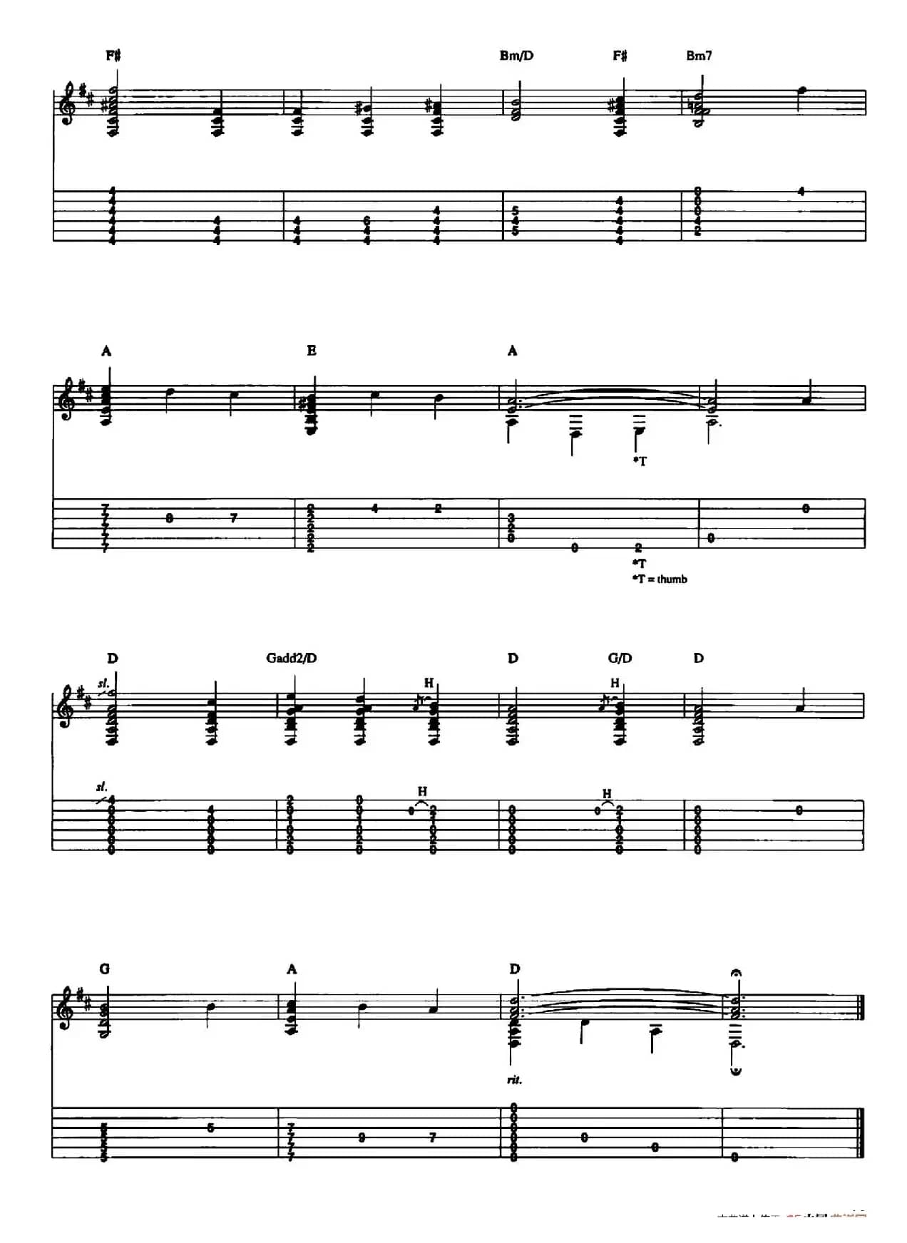 20首经典圣诞颂歌吉他乐谱（8）
