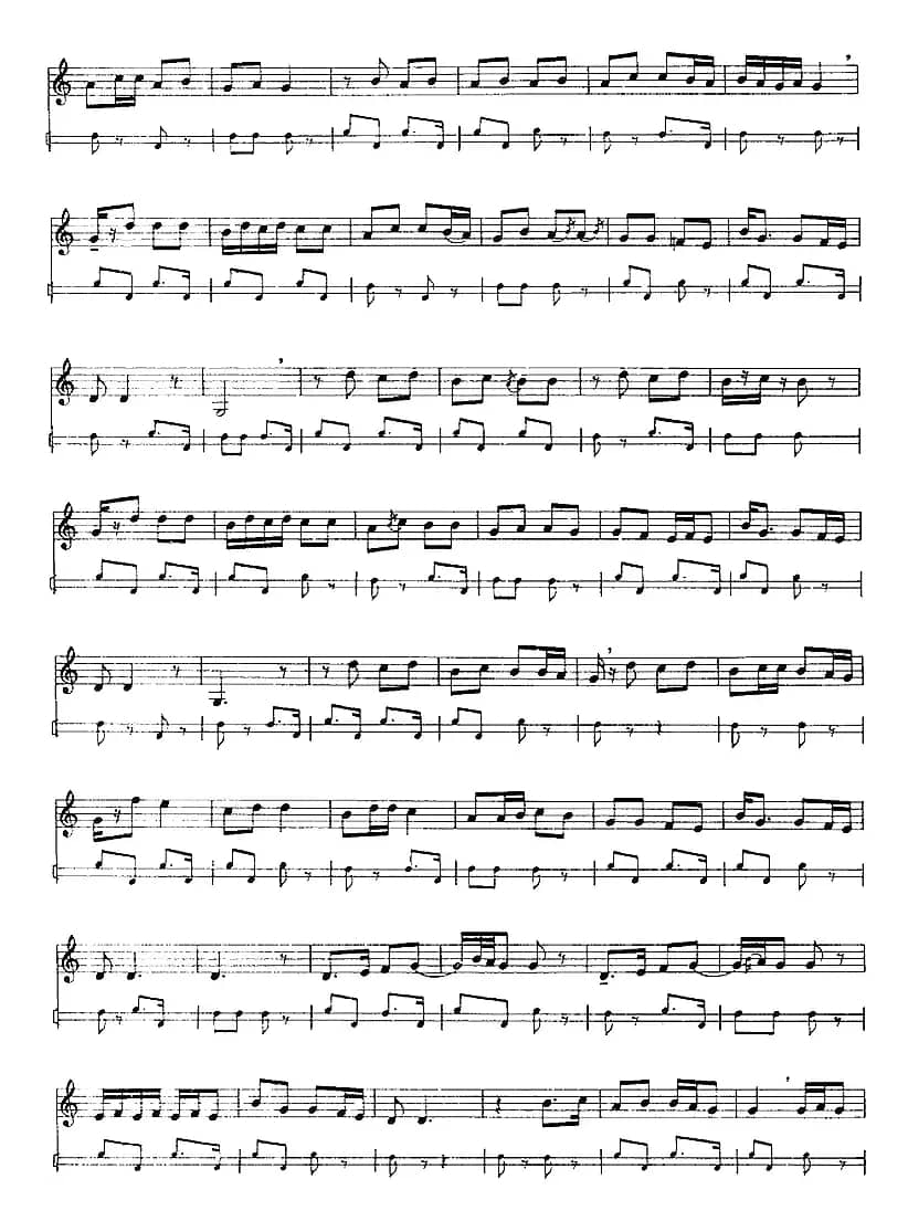 十二木卡姆：Ⅵ 乌扎勒木卡姆 287——297（主旋律谱）