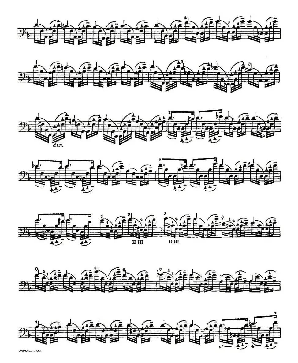 A. Piatti 12 Caprice Op.25（皮阿蒂 12首大提琴随想曲) 第五）