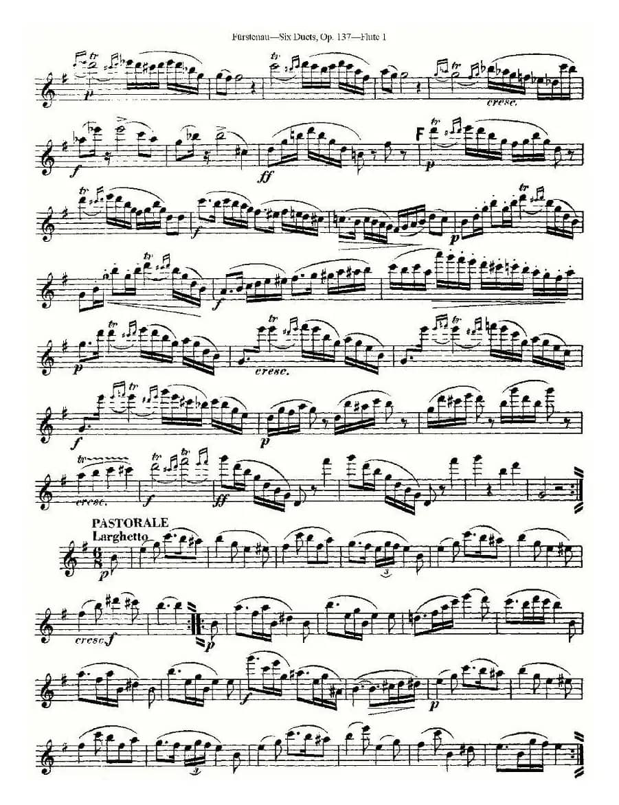 Six Duets, Op.137 之二（二重奏 六首作品 137号）