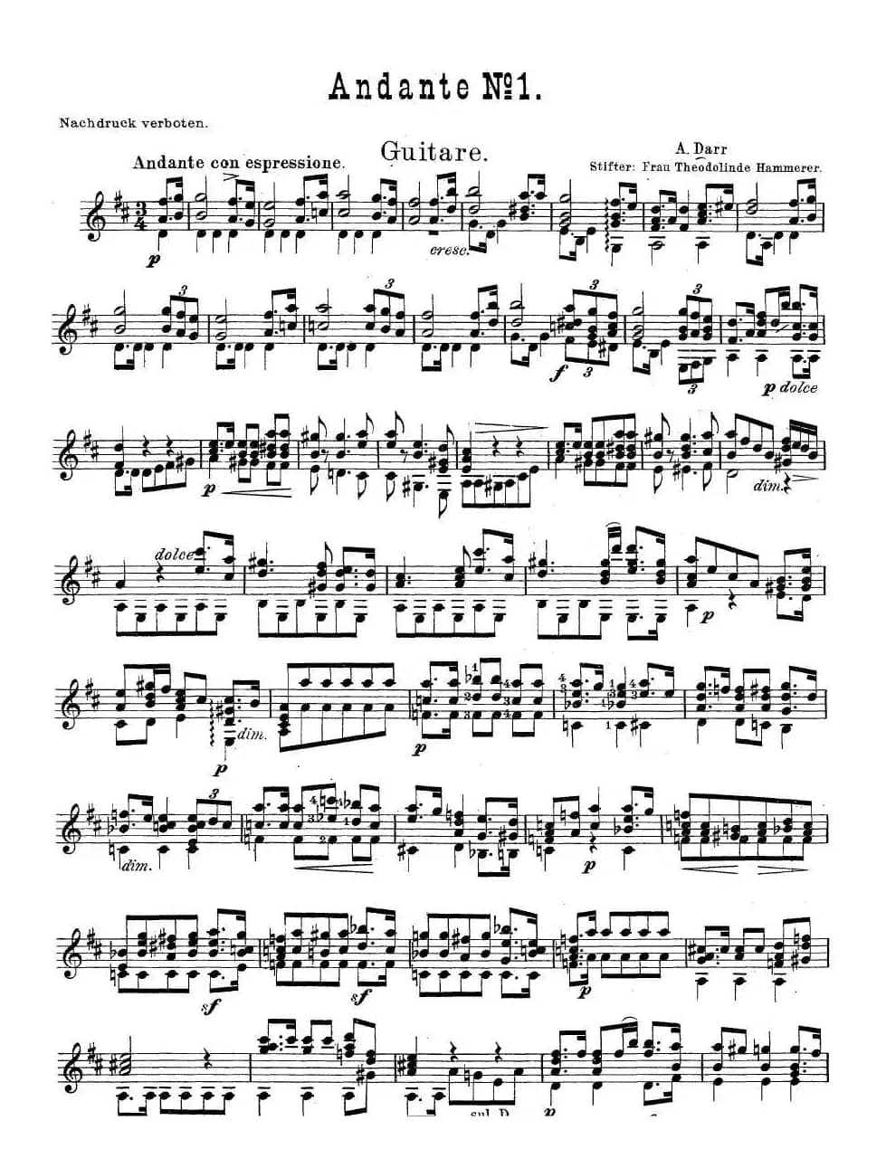 Andante.no1（古典吉他）