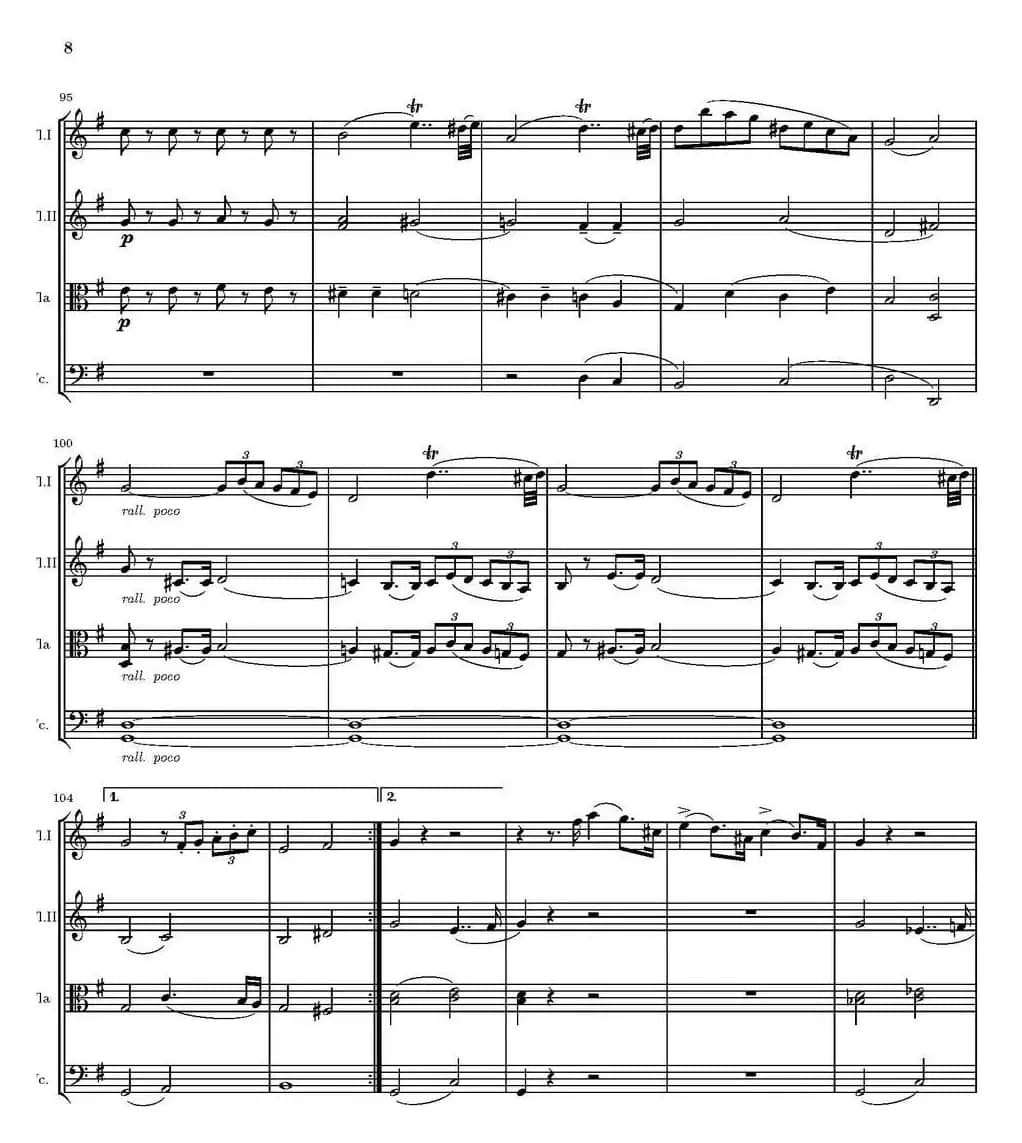 String Quartet nr.18 in E minor（E小调弦乐四重奏、P1-15）