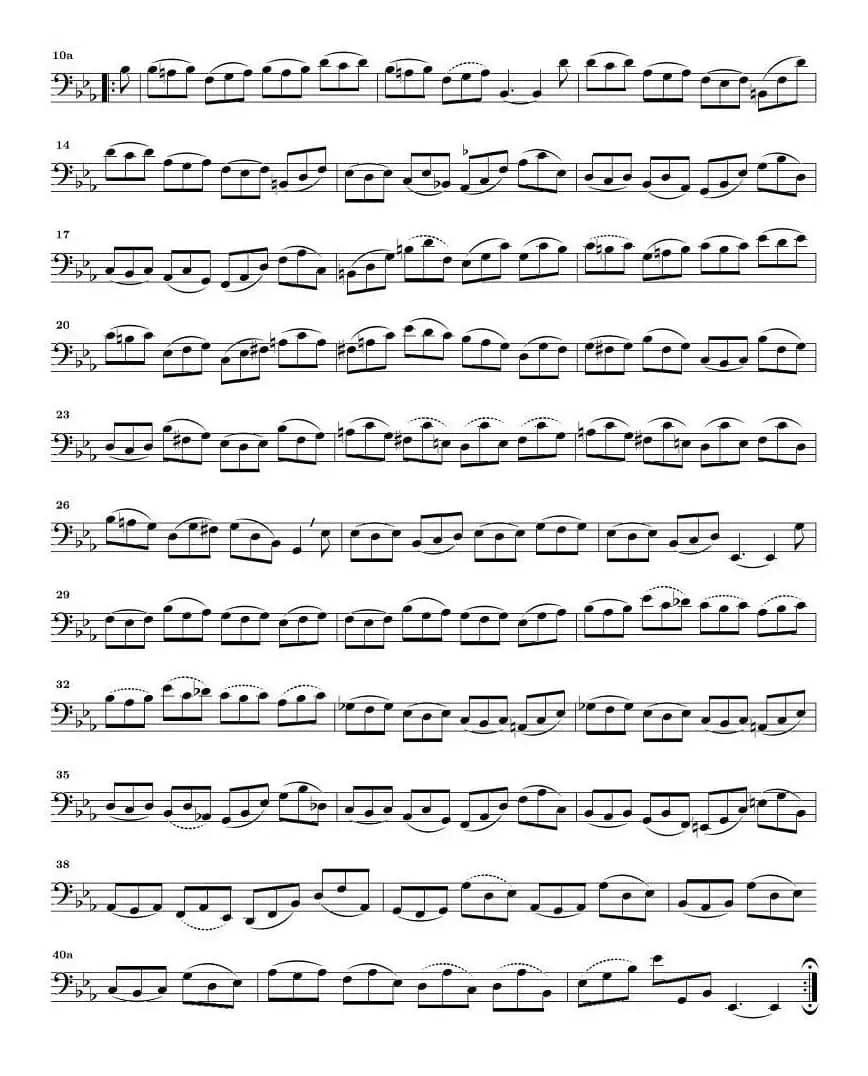 巴赫无伴奏大提琴练习曲之四