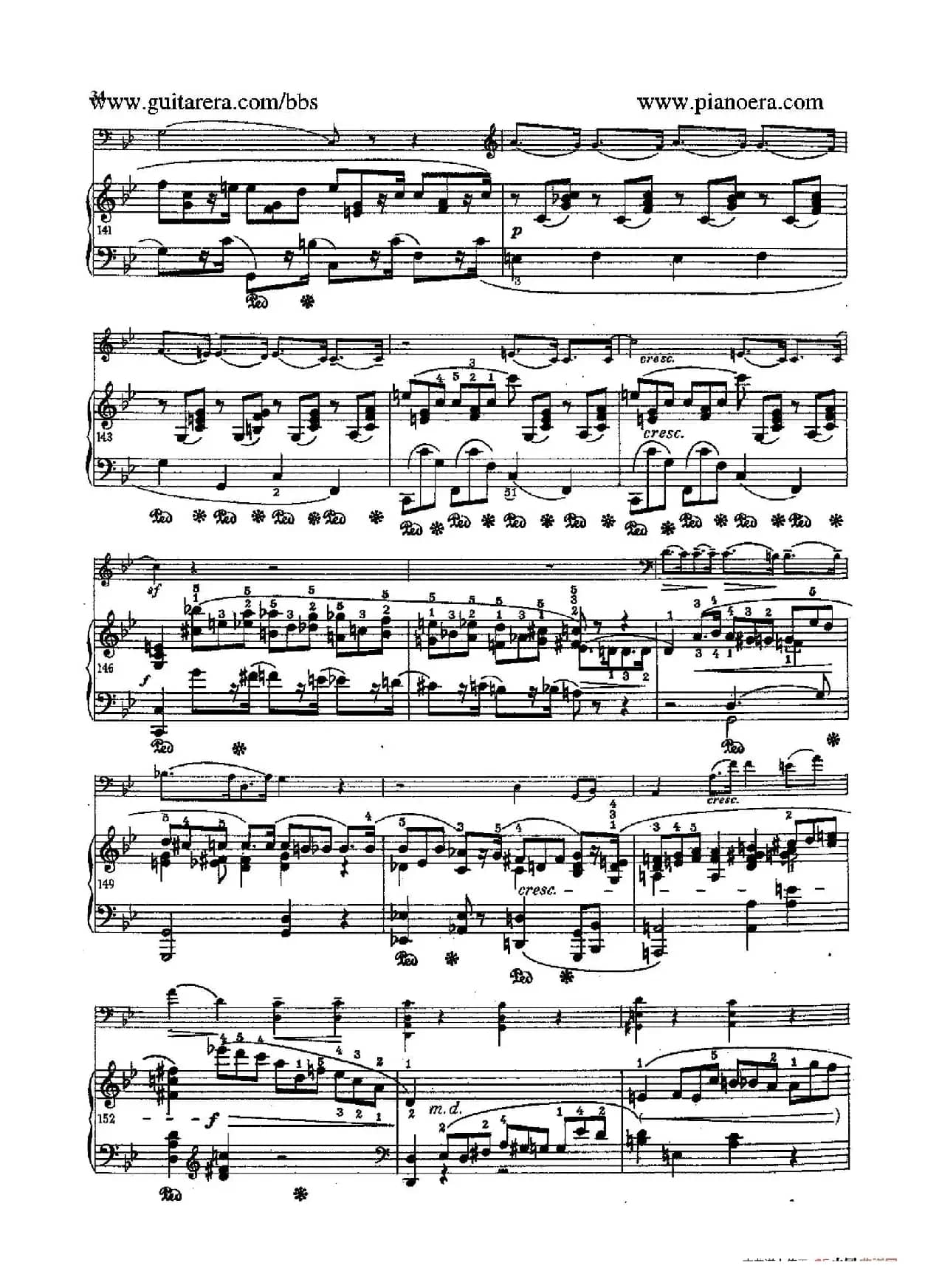 Sonata for Cello and Piano in g Minor Op.65（g小调大提琴奏鸣曲·大提琴+钢琴）