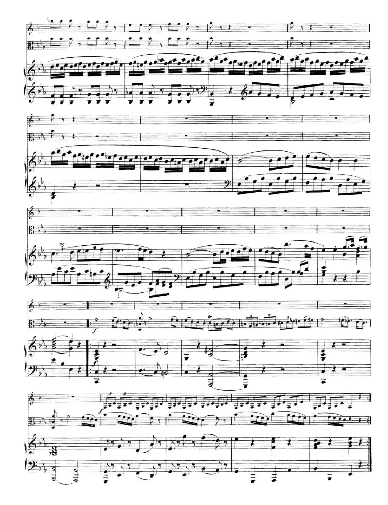 Piano Trio no.2 in E-flat Major K.498（降E大调钢琴三重奏）