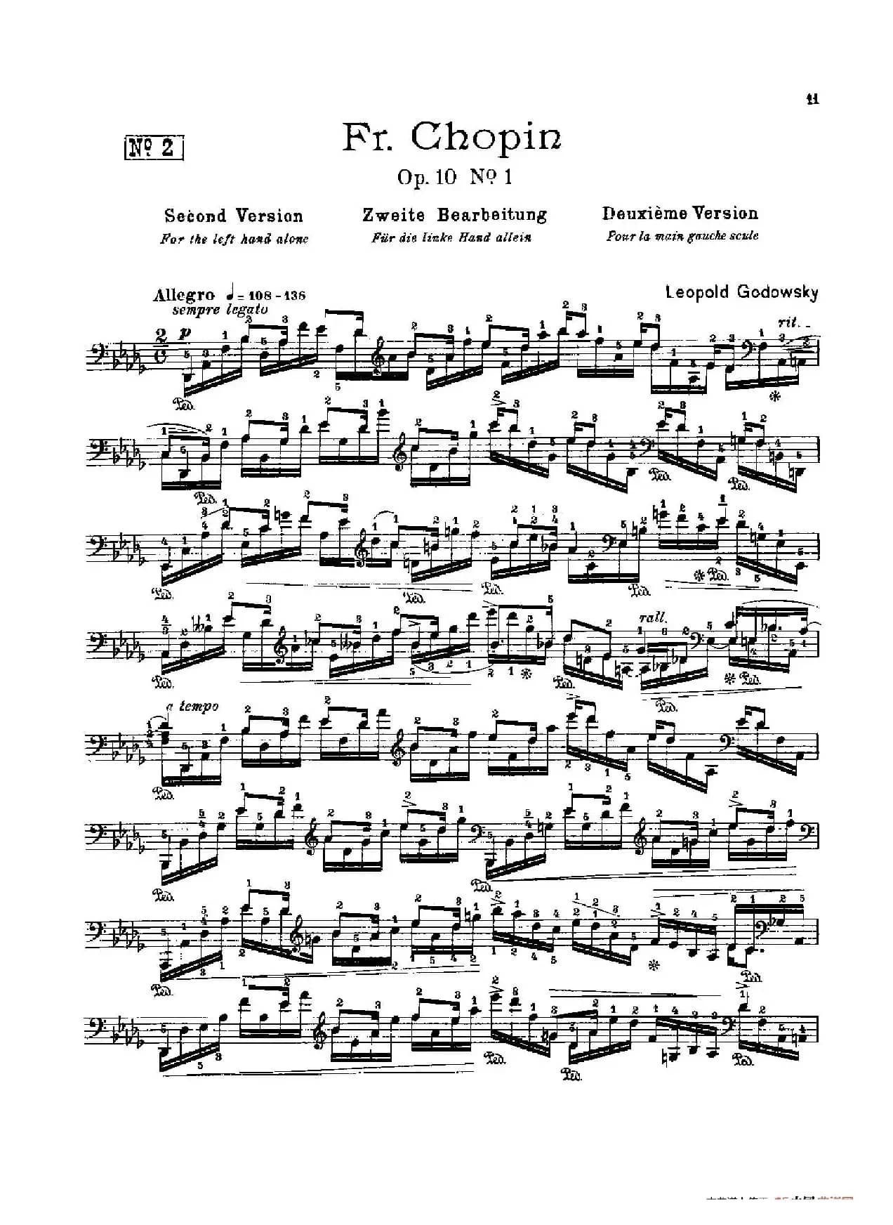 53首以肖邦练习曲为素材而作的练习曲（No.2）