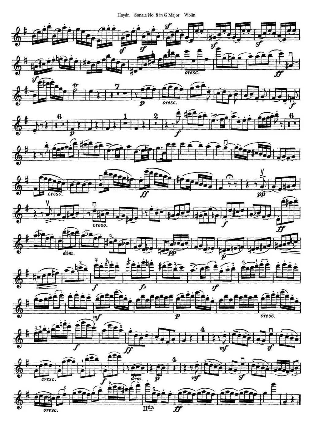 Violin Sonata No.8 in G Major