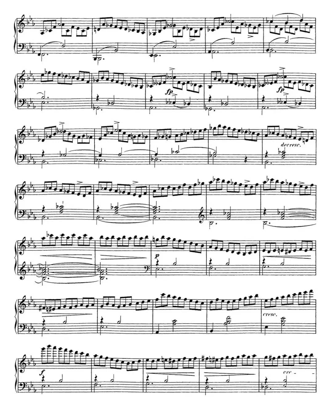 舒伯特降E大调即兴曲D.899，Op.90（NO.2）