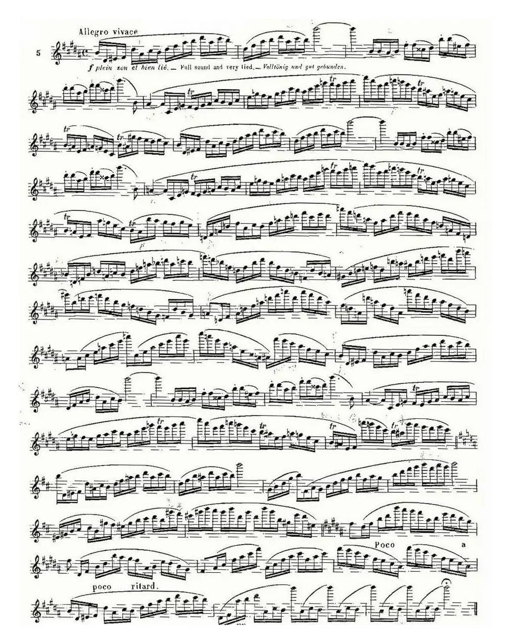 基于维尼亚夫斯基练习曲的10首长笛练习曲之5（Moyse - 10 Studies After Wieniawski）