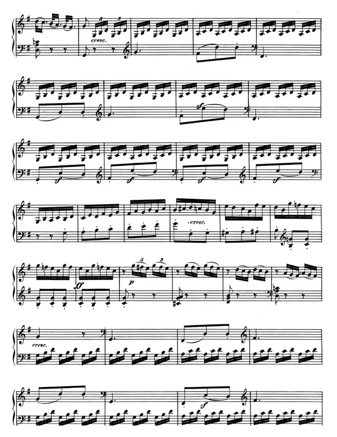 贝多芬钢琴奏鸣曲10 G大调 Op.14 No.2 G major