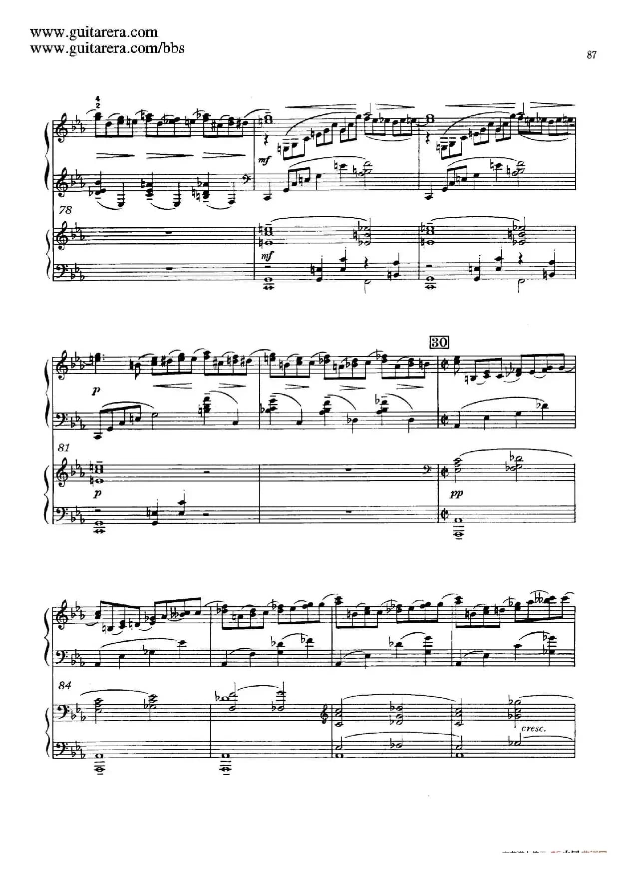 c小调第二钢琴协奏曲 Op.18(双钢琴·第三乐章)