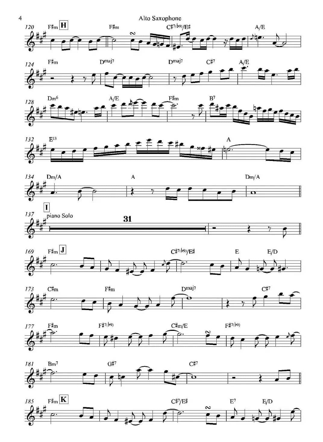 Bossa Real（中音萨克斯）