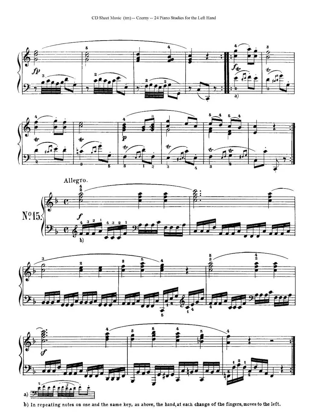 Czerny - 24 Piano Studie（8—16）（车尔尼 - 24首钢琴练习曲）