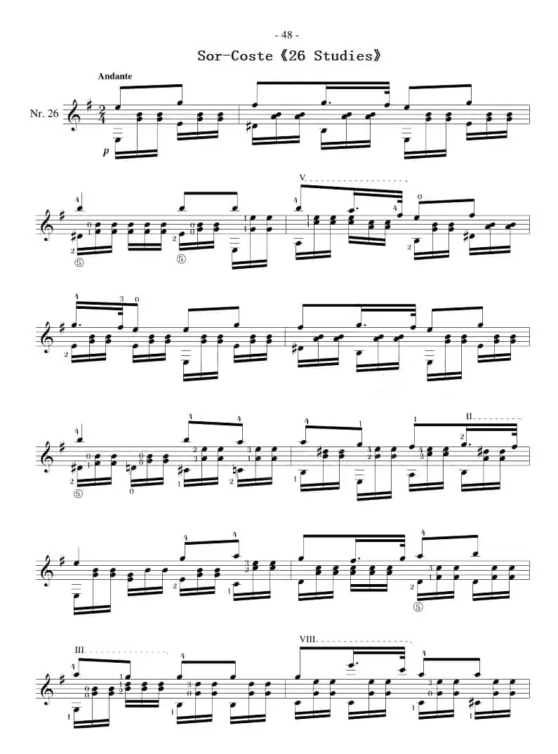 Sor-Coste《26 Studies》（STUDY 26）