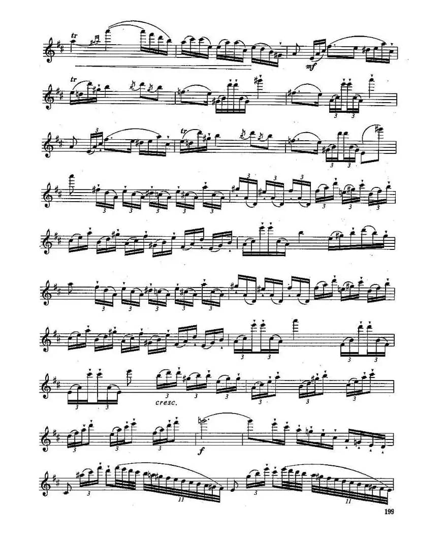 长笛九级考级曲谱（第四部分—2）