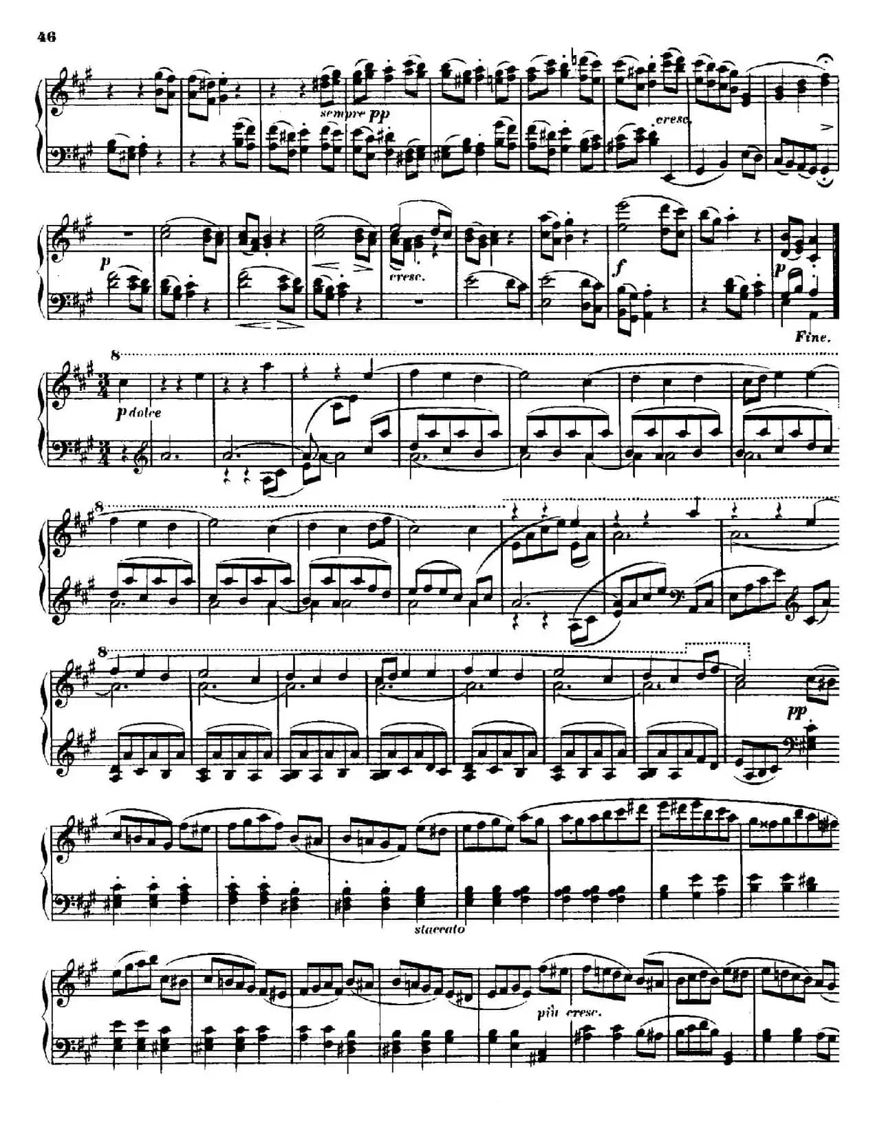 String Quartet No.15 in a Minor Op.132（a小调第十五弦乐四重奏·钢琴独奏版）