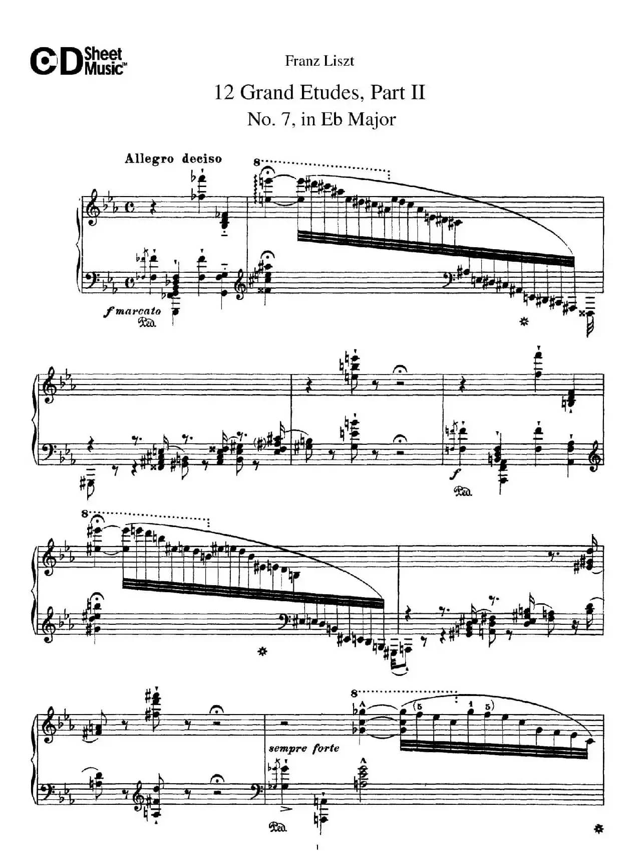 12 Grand Etudes S.137（12首华丽的练习曲·7）