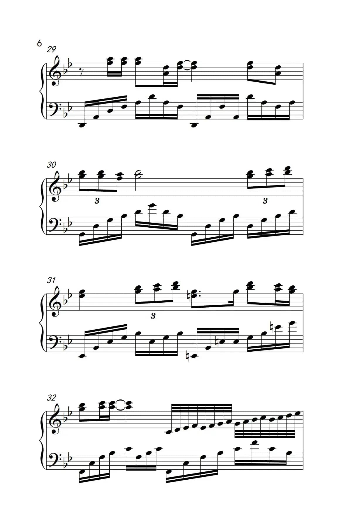 听海（《弹吧音教》制谱版）