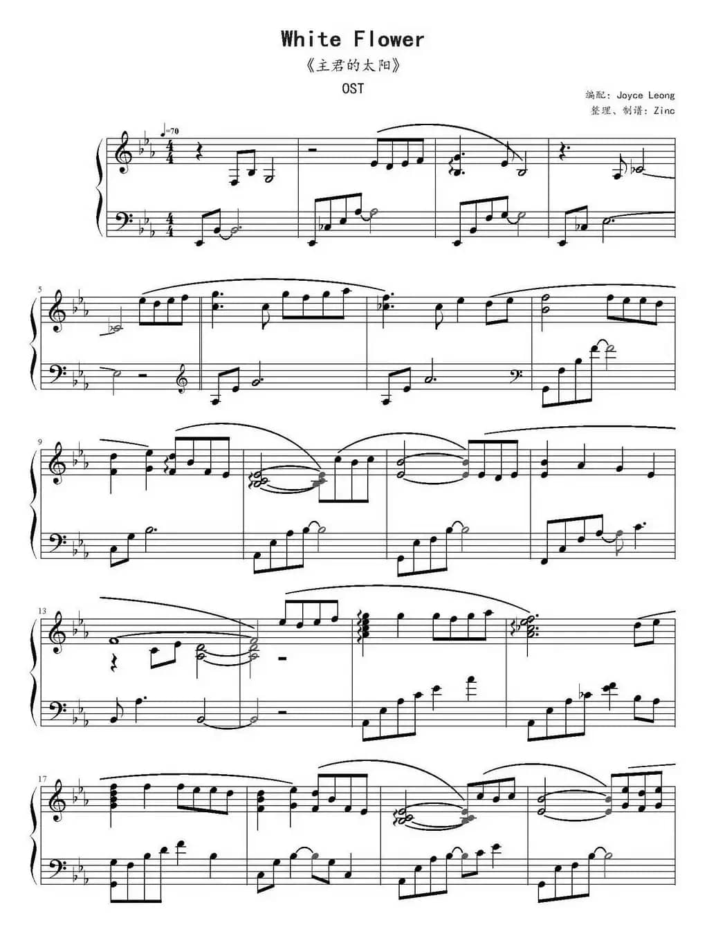 White Flower （《主君的太阳》OST）