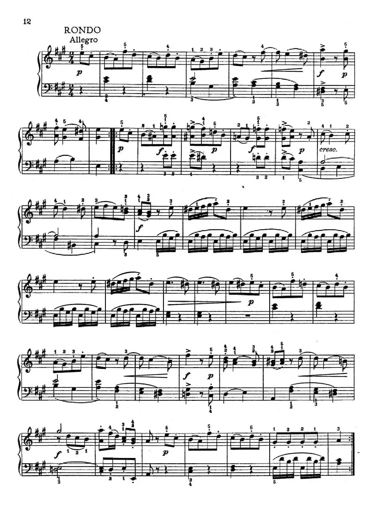 6 Viennese Sonatinas K.439b（6首维也纳小奏鸣曲·Ⅱ）