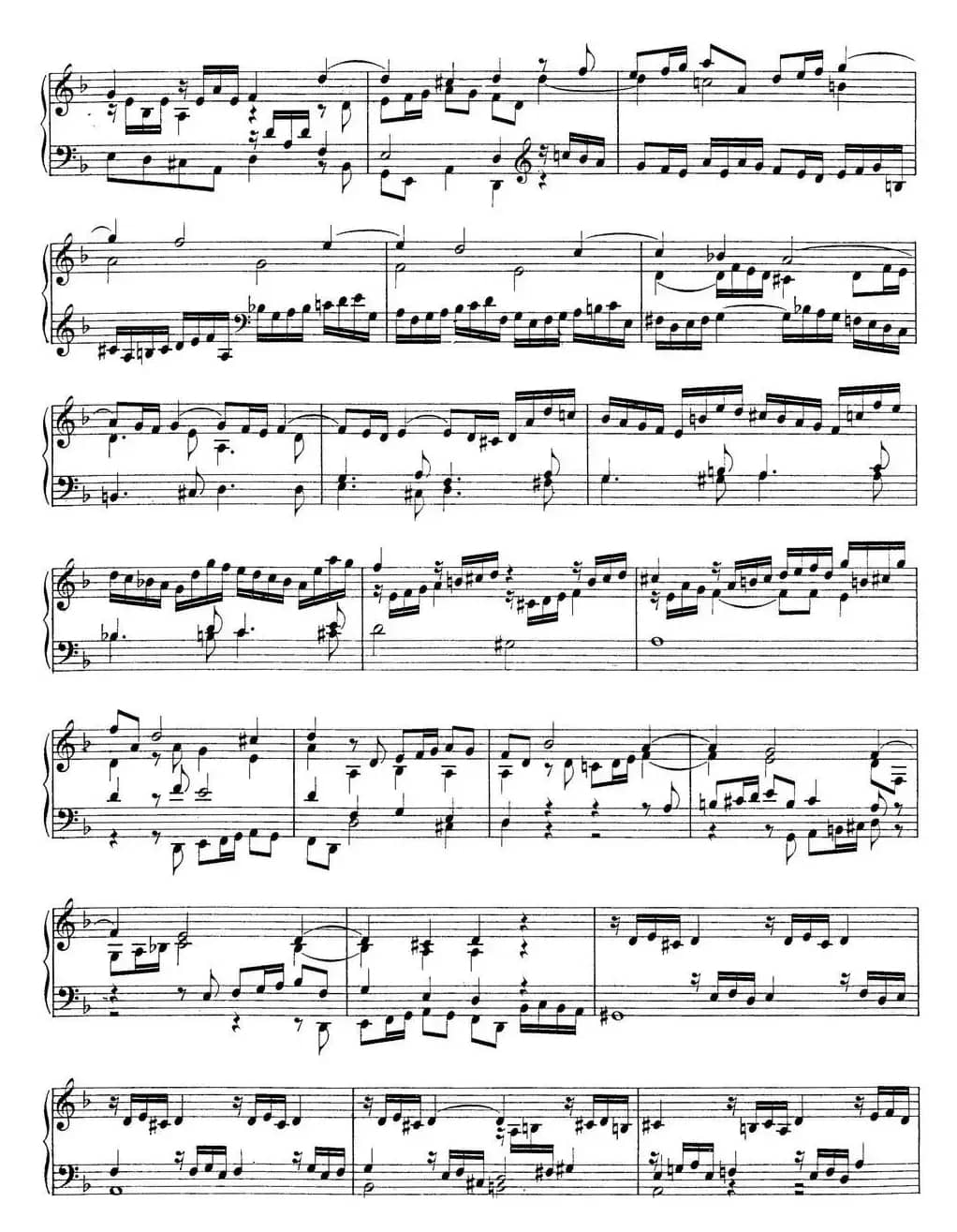 Toccata Minor BWV 913（7首托卡塔·No.4 d小调）