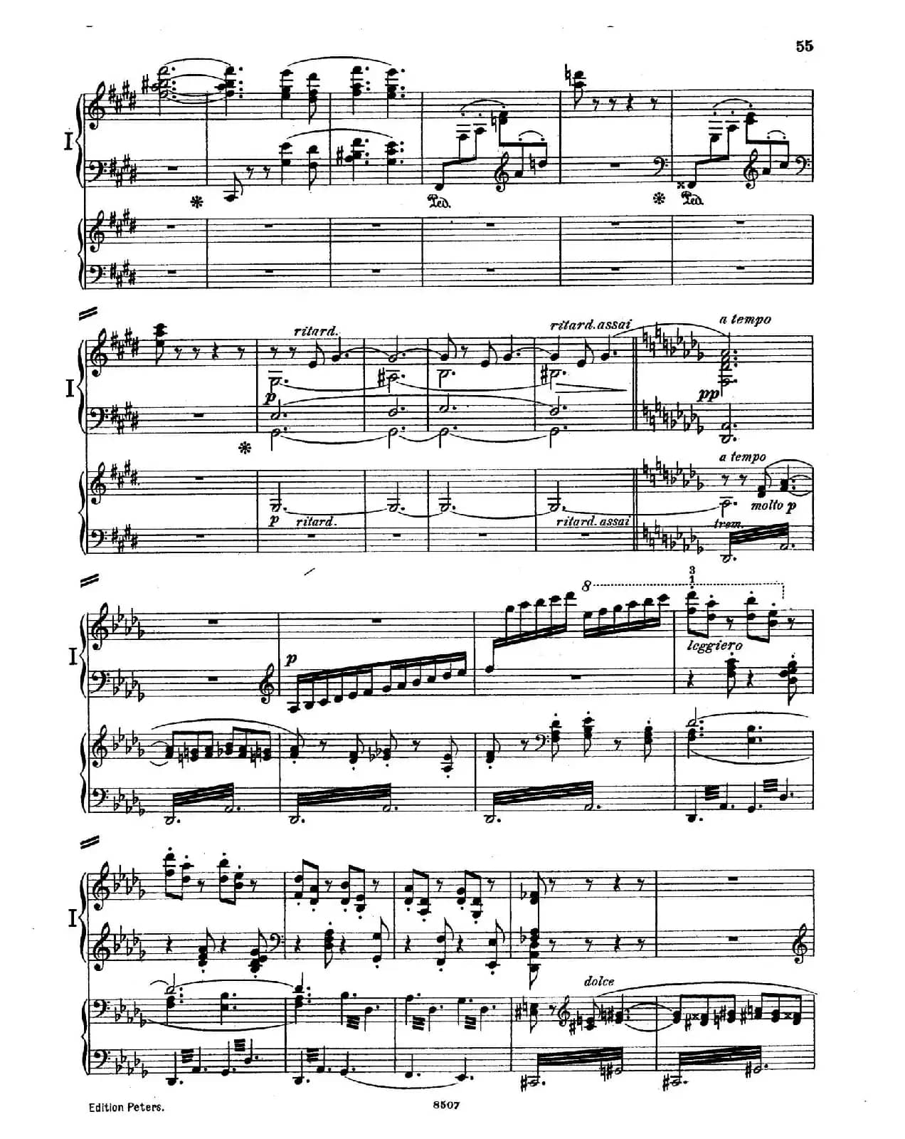 Piano Concerto in E Major Op.59(E大调钢琴协奏曲·双钢琴·第三乐章)