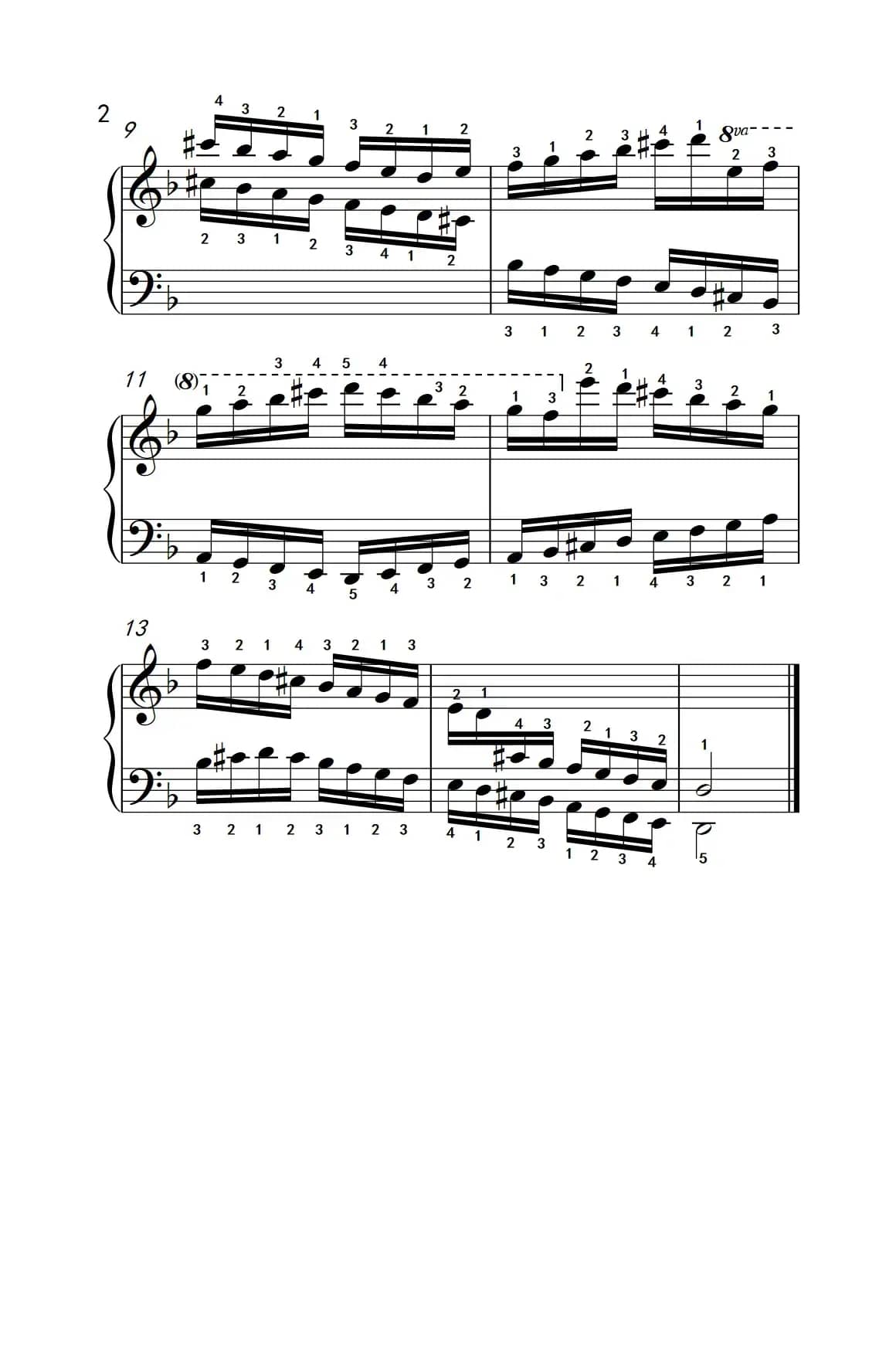 第九级6.d和声小调音阶（中央音乐学院 钢琴（业余）考级教程 7-9级）