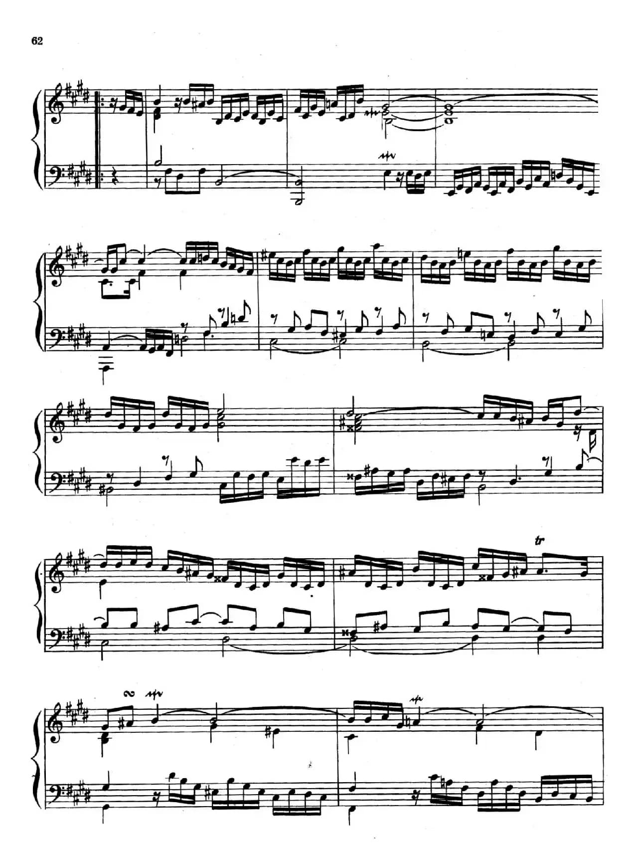 Suite No.5 in E Major HWV 430（E大调第五组曲）