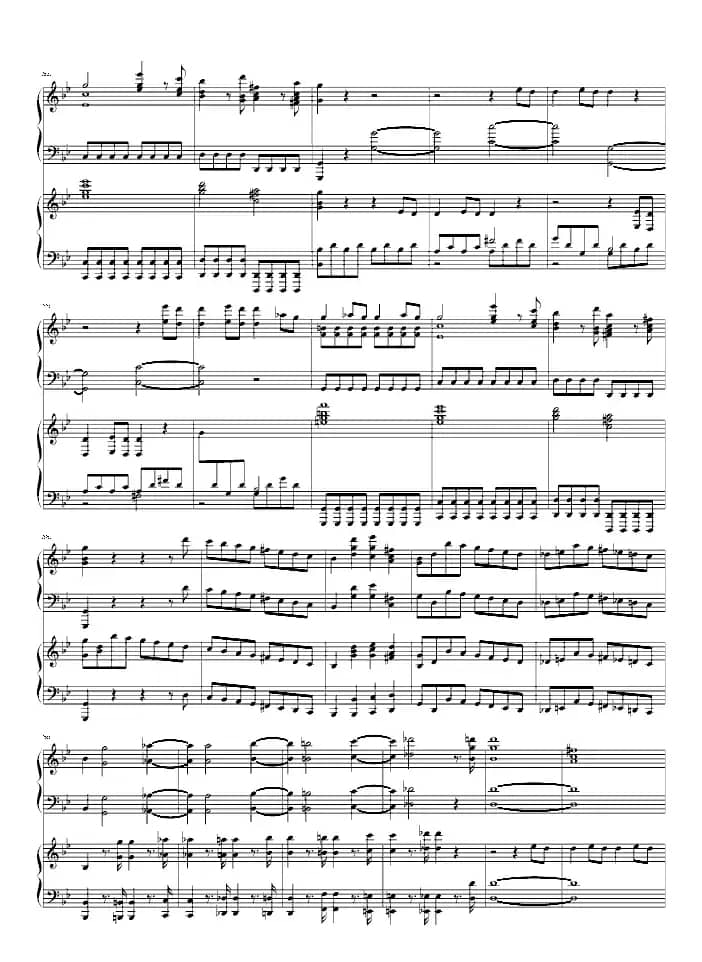 第四十号交响曲第一乐章（双钢琴）