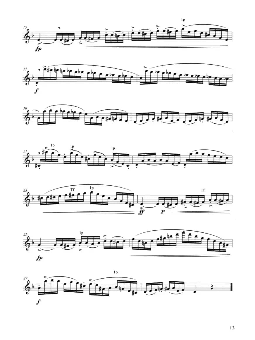 菲林萨克斯管练习曲（12）