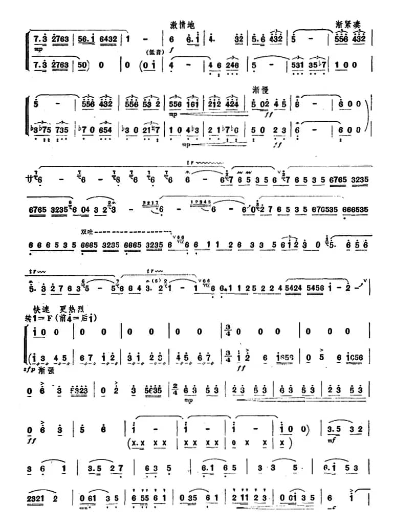 喜报（唢呐谱）