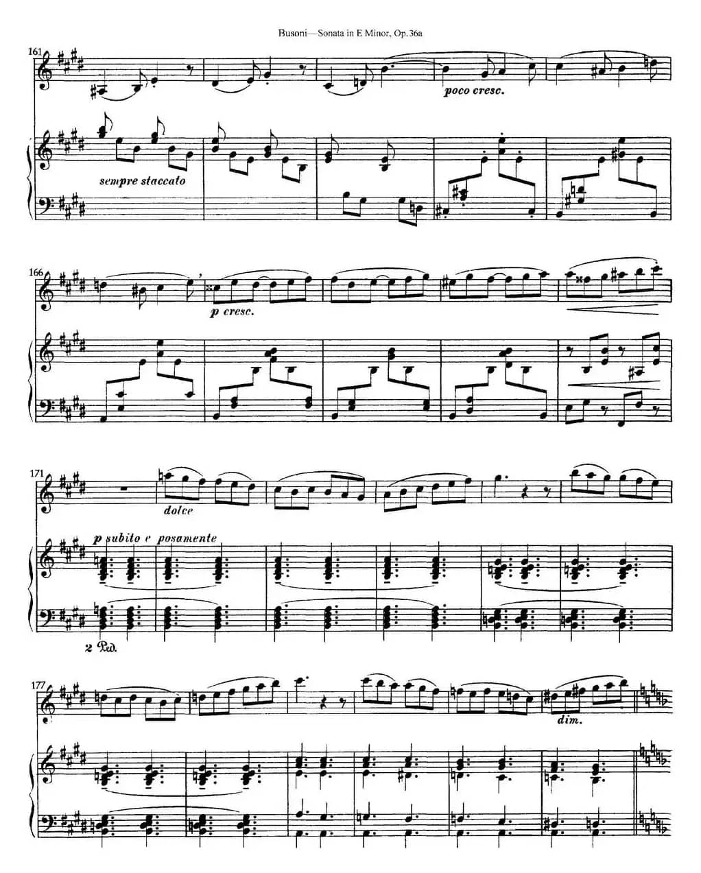 Violin Sonata No.2 in E Minor Op.36（小提琴+钢琴伴奏）