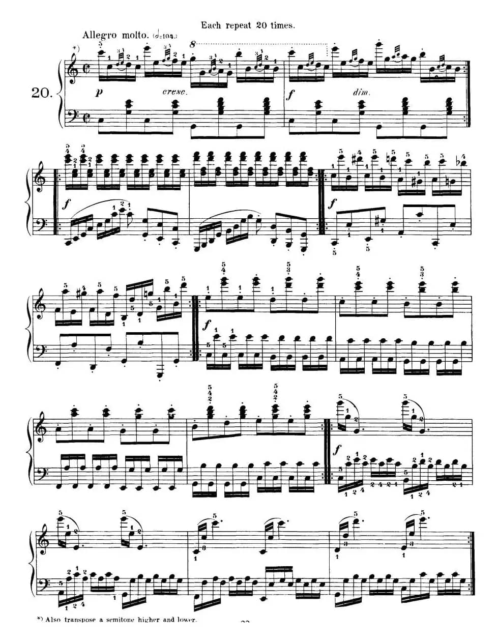 Czerny - 40 Daily Exerci Op.337（16—20）（40首日常训练曲）