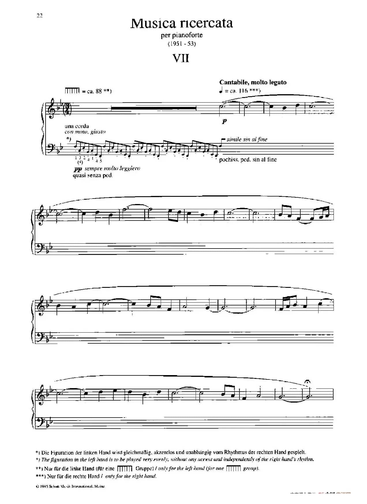 Musica Ricercata（音乐习作·7）