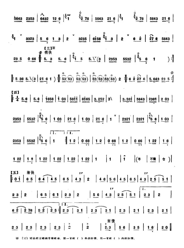 满堂红（唢呐谱）