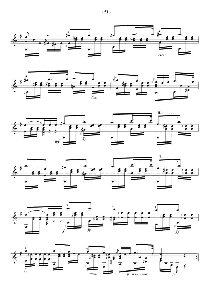 著名古典吉他练习曲（26）