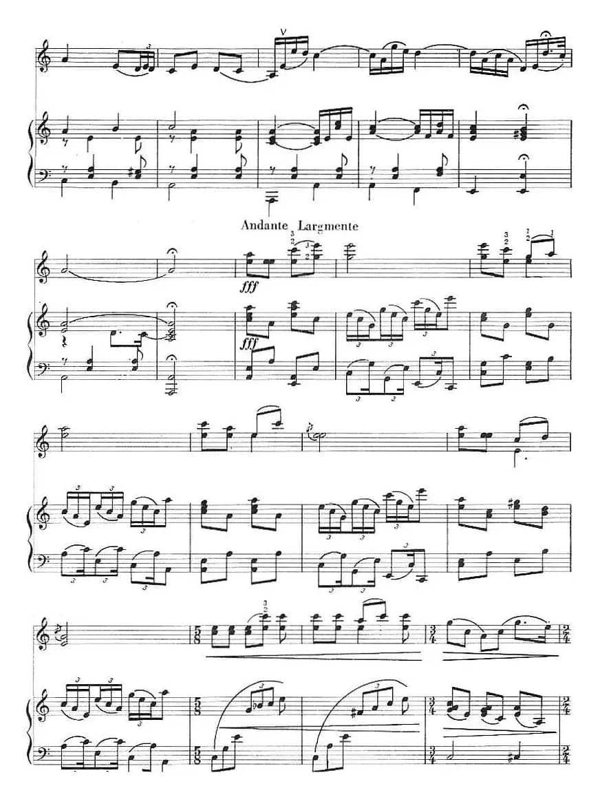 红河山歌（小提琴+钢琴伴奏）