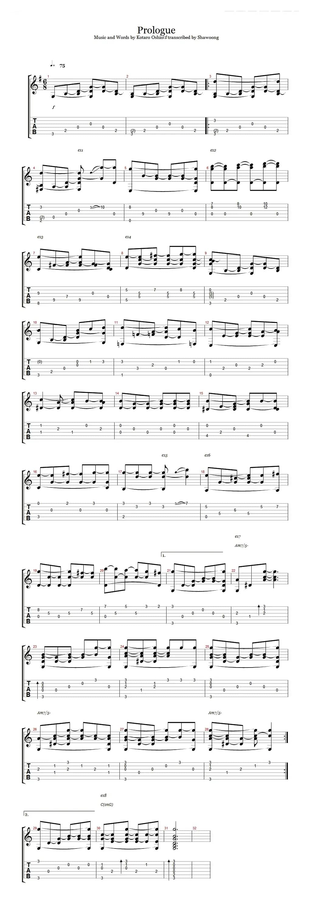 プロローグ Prologue（指弹独奏）